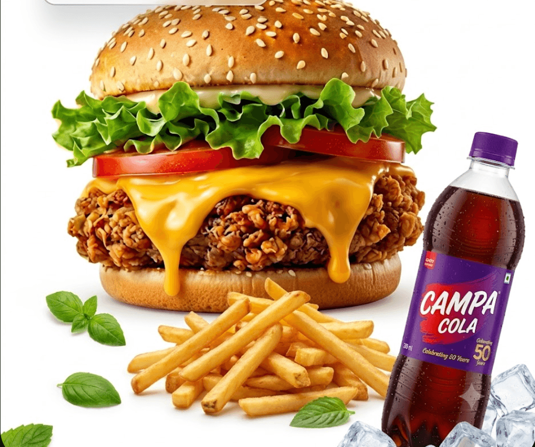 Burger + Fries + Campa